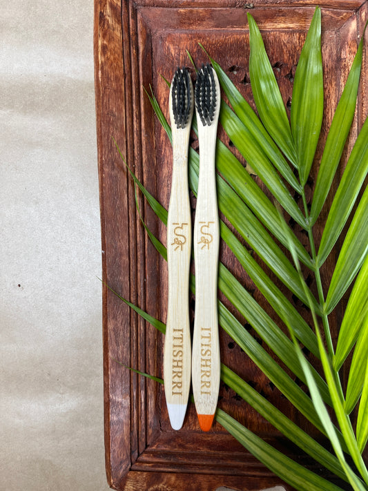 Bamboo Charcoal Toothbrush - set of 2